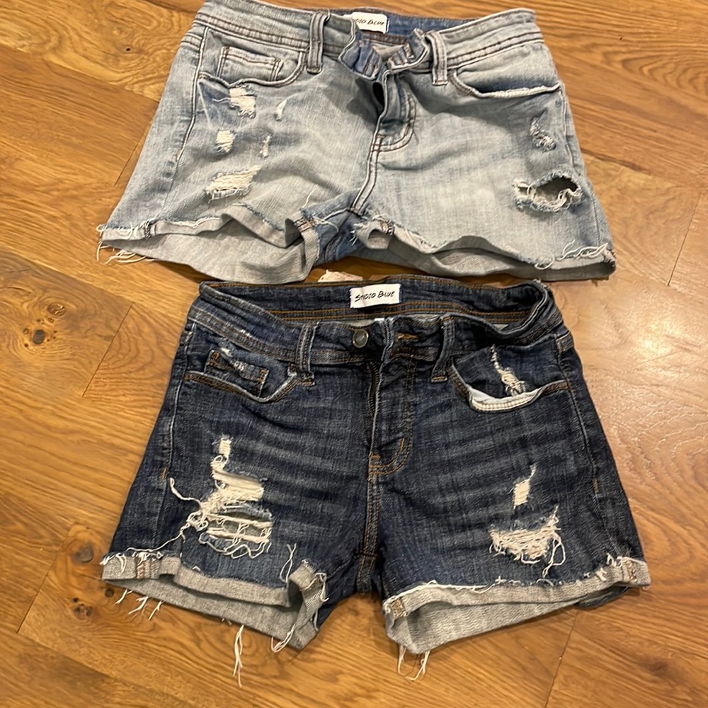 Studio blue jean shorts 2 pairs